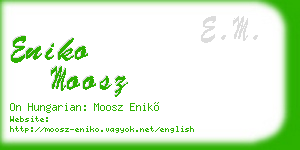 eniko moosz business card
